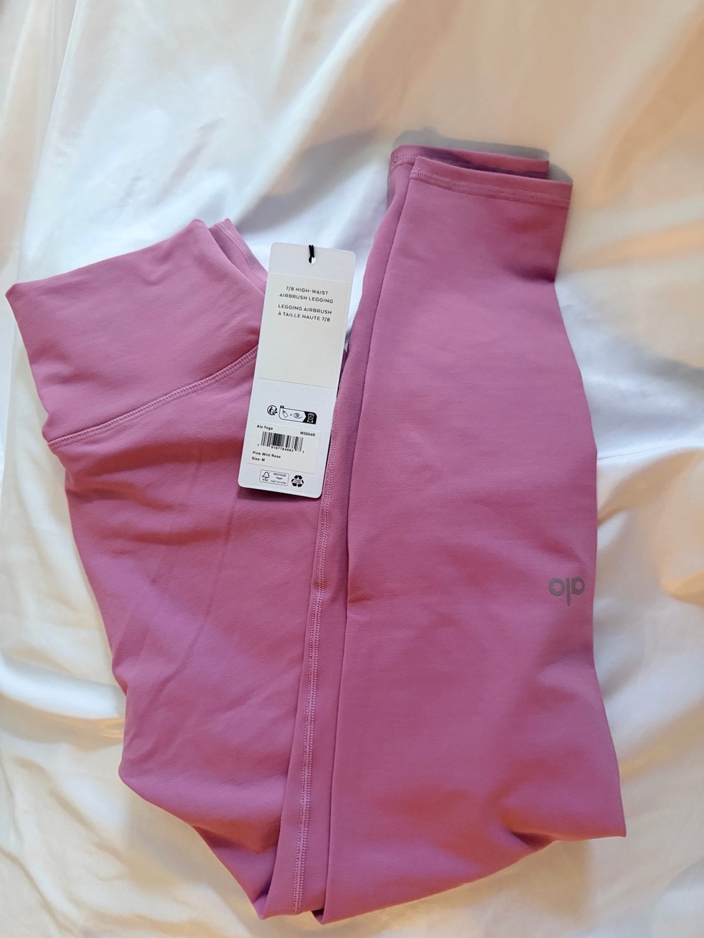 ALO Yoga Pink Airbrush Leggings 7/8